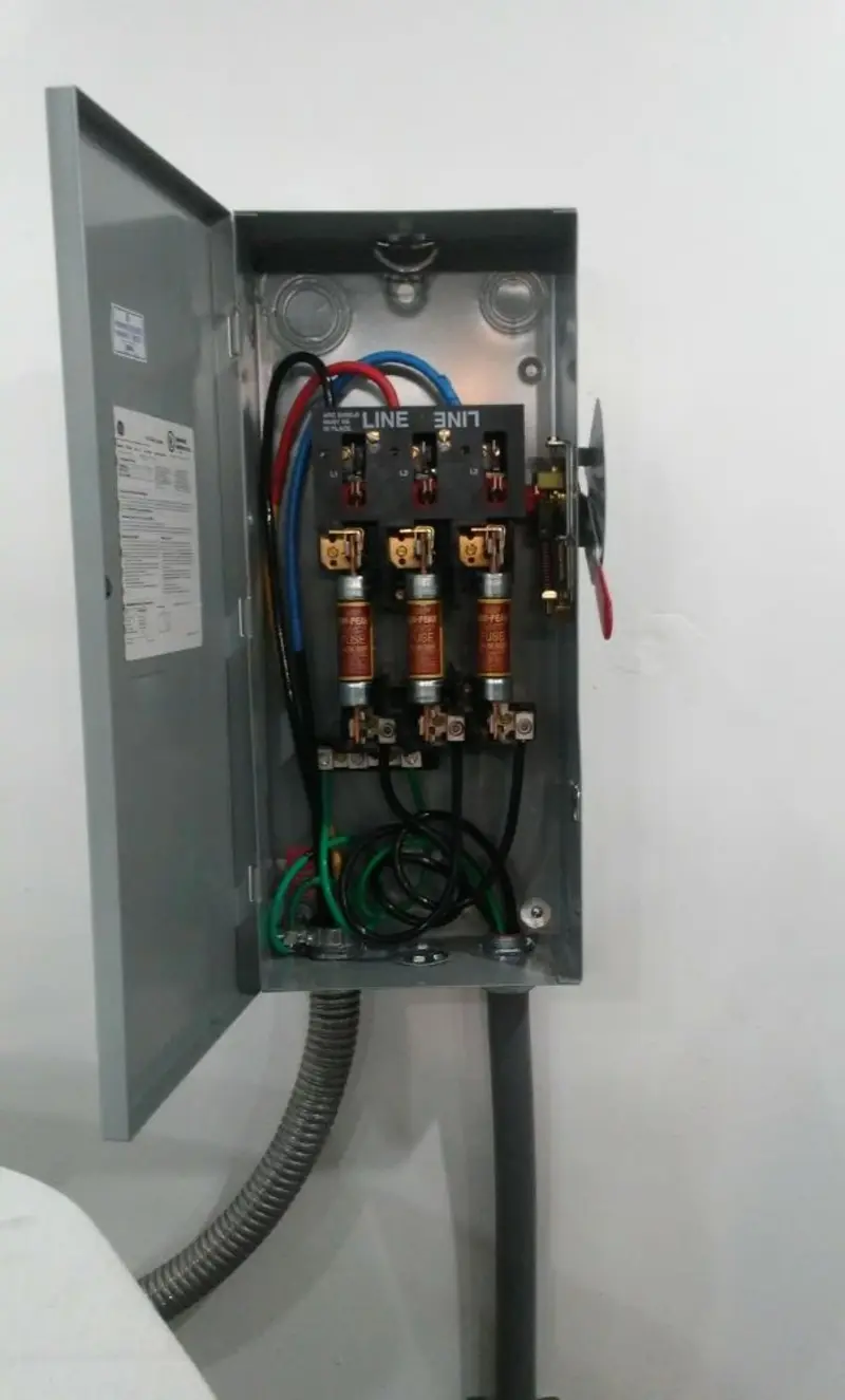 Three-phase disconnect switch installed for Electrical Wiring & Rewiring in Odenton